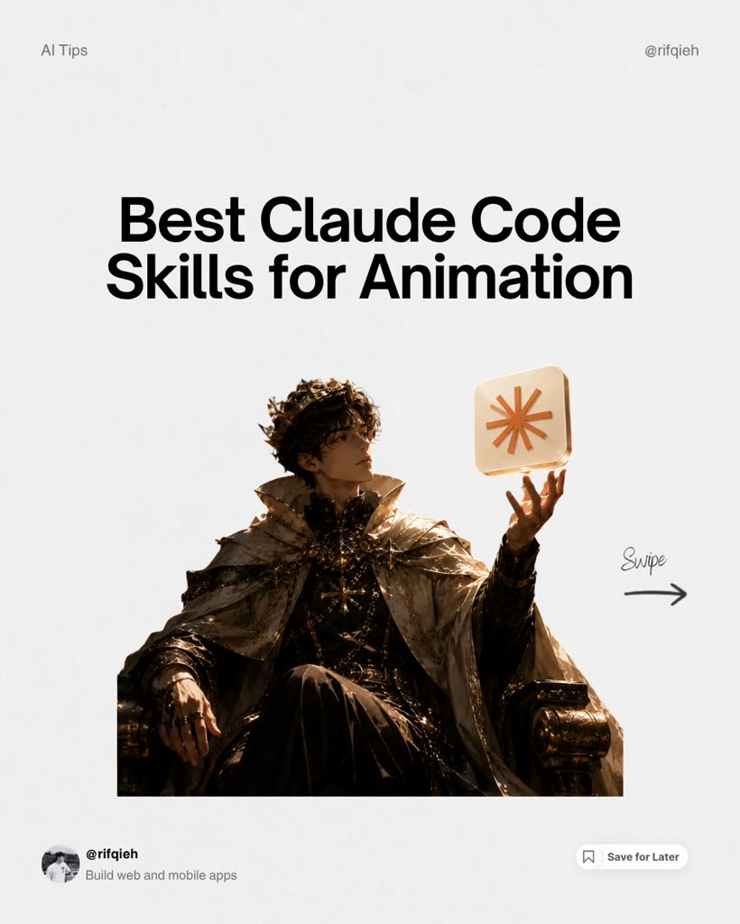 תמונה ממוזערת של כישורי Claude Code הטובים ביותר לאנימציה